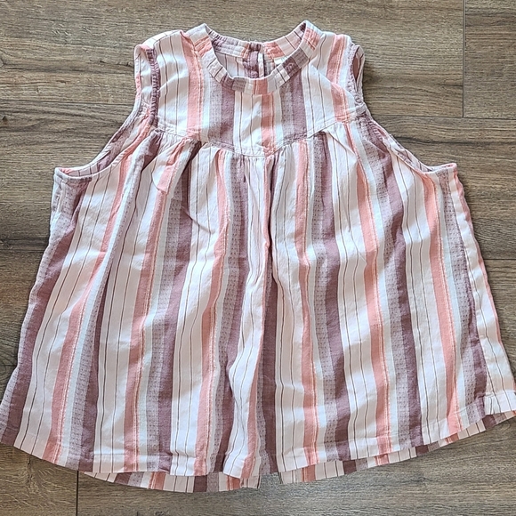 Gently Loved- ANA - Brown, Tan, Rust Striped Swing Top - Size XL - Picture 2 of 5